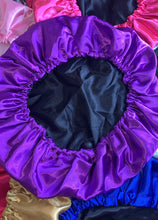 Load image into Gallery viewer, Drawstring Reversible Satin Bonnets