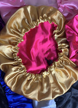 Load image into Gallery viewer, Drawstring Reversible Satin Bonnets
