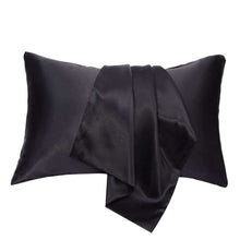 Load image into Gallery viewer, Black Satin Pillow Case
