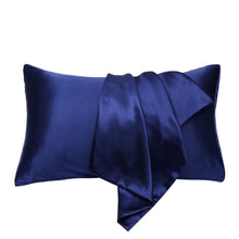 Load image into Gallery viewer, Black Satin Pillow Case
