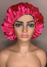 Load image into Gallery viewer, Drawstring Reversible Satin Bonnets
